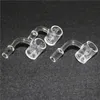 Hot Selling 25mm XL afgeschuinde rand Quartz Banger Carb Cap 4mm Clear Bottom Bucket 14mm Male voor DAB RIG