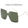 Wholesale Of 2020 New Large Metal Frame Conjoined Sunglasses Women's European And American Trend jelly Color Sunglasses Square Marine Specta