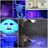 UV Siyah Işıklar Fener Süper Parlak Köpek Kedi İdrar Pet Lekeleri yatak böcek Home Hotel için Şarj 100 LED UV Blacklight Fener