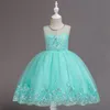 Baby Embroidered Formal Princess Dress for Girl Elegant Birthday Party Dress Girl Baby Christmas Clothes 2-14 Years