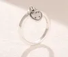 925 стерлингового серебра сердца кулон с обручальным кольцом Оригинальная коробка для Pan-Dora в форме сердца кольца для в форме сердца кольца женщины роскошный дизайнер набор W179