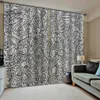 Morden curtains Customized size Luxury Blackout 3D Window Curtains For Living Room grey curtains