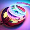 2М 144LEDs / м APA107 RGB светодиодные ленты Pixel Light Адресный с APA107 IC встроенный в Ленте 5050 SMD RGB LED, DC5V, белый PCB, водонепроницаемый IP65