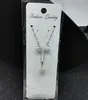 Heiße NewFresh Mode Halskette Ohrringe Frische und süße Kristall Diamant Anhänger Kurzer Halsband Kette Weibliche Mode Klassik Zarte eleganien