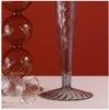 Light Luxury Creative Turn Edge Candle Holders Glass Candlestick Candlelight Dinner Props Restaurant Living Room Mjukt dekoration