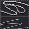 4MM 925 Sterling zilveren Ed Touw ketting 1630 inch Vrouwelijke Luxe Hoge kwaliteit ketting Voor dames heren Mode-sieraden in bulk5693498