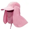 패션-여성 태양 모자 남여 야외 레저 태양 낚시 하이킹 모자 UV 보호 얼굴 목 플랩 캐주얼 태양 모자