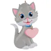 Maxora kawaii söt kattunge polyresin katt julprydnad gratis personisera glansig handgjorda hantverk souvenir för presentheminredning