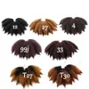 Afro kinky flätor virka hår lockiga 5 färger senegalese twist syntetisk flätande hår förlängning för kvinnor 8 tum 14 rötter