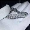 Vecalon Armreif MICRO PAVE 400pcs Kubikzirkonia 925 Sterling Silber gefülltes Armband Barmband für Frauen Hochzeitszubehör Geschenk4606898