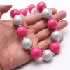 Mignon bébé enfants gros bricolage perles collier bracelets pour enfants filles gumball collier bijoux accessoires