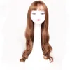 Wholesale Ladies Long Curly Hair Air Bangs Overseas Trade European and American Wig Headsets