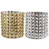 Anéis 100 Pcs guardanapo para porta-guardanapos casamento Rhinestone Presidente Sashes Banquete Jantar de Natal decoração de mesa