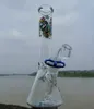 10"Glass Bong Beaker Water Pipe Smoking Pipes Large Recycler with quartz banger nail or big bowl glass Oil Rigs