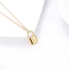 Nieuwe Creative Love Heart Lock Hanger Ketting voor Dames Rvs Gouden zilveren kettingen Mode-sieraden Gift