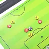 Soccer Football Tactical Board Train Assisitant Equipments 2.5 Fold Lederen Onderwijsbord Als88