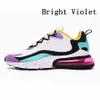 Nike air max 270 react shoes Travis Scott 블랙 그레이 드림 캡슐 BAUHAUS 밝은 바이올렛 전기 그린 핑크 트레이너 스포츠 AIR 스니커즈 36-45 망 운동화 남성 여성 반응