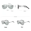 Polarise Polaris Polaris Pochromic Sunglasses Piphes UV400 Mens Gun Metal Driving Fishing Sunglasses Lens Lens Pilot Sunglasses C197011038