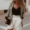 Zwierząt Snake Skin Casual Blazer Kobiety Khaki Moda Z Długim Rękawem Biuro Panie Blazer Jesieni Kurtka Kobiet Odzież Odzieży Płaszcze1