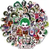 50 adet / Set Karışık Film Joker Çizgi Çıkartma Araba Motosiklet Seyahat Bagaj Telefon Gitar Buzdolabı Laptop PVC Su geçirmez Oyuncak Sticker