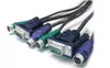 1,5m 5ft USB VGA SVGA KVM 15 PIN-standardbrytare PS2-kabel för PS / 2 Keyboard Monitor Mouse Gratis frakt Högkvalitativ grossist 2019