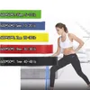 5st Yoga Resistance Rubber Bands Inomhus utomhusutrustning 0,35 mm-1,1 mm Pilates Sport Training Workout Elastic