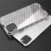 Honeycomb Robust Hybrid Armour Case för iPhone 11 Pro Max 2019 XS Max XR XS X 8 7 6s 6 Plus Back Cover Transparent Telefonväska Ny
