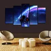 Seule toile sans cadre 5 pièces Kimi No Nawa dessin animé Sweety Couple mur Art HD impression toile peinture mode suspendus photos 4308415