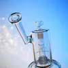 Partihandel Sidecar Hookahs Mobius Glas Bongs Stereo Matrix Perc Oil Dab Rigs 8 tum Drum Percolator Vattenrör DHL Gratis