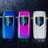 COOL coloré USB briquet tactile induction charge LED éclairage électricité affichage conception innovante pour cigarette Bong fumer Pipe DHL