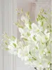 4colors Artificial Silk Flowers Fake Single Cattleya Flower For DIY Wedding Decorations Home Decorative Flowers Cymbidium Orchid