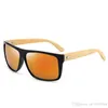 BOTERN Gafas de sol de bambú para hombre Glases Top Flat Rectangle Placitc Frame con templo de madera EYEWEAR EE. UU. EE. UU. Japón AU Estados Unidos