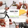 Neuer Swiss + Tech 6 w 1 Utili-Key Mini-MultifunkTions-Schlüsselring Flach- und Verschlusglas-Schraubendreher Flaschenöffner