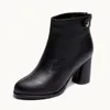 الشتاء الدافئ قصيرة الأحذية الفراء الأسود مكتنزة كتلة الجوارب فو النساء الكاحل جولة تو للماء عالية الكعب الأزياء