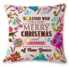 Christmas Pillows Case LED Lights Cushion Cover Linen Square Throw Pillow Covers Xmas Decorative Pillowcase Nursery Room Decor 7 Desig B6470