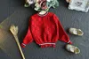 赤ちゃんの女の子の冬の服セット長袖セーターシャツとスカート2ピース服スーツのスーツの子供の女の子服のための春の衣装