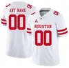 Personnalisé NCAA Houston Cougars College Football N'importe quel numéro Nom Rouge Blanc Gris # 7 Case Keenum 10 Ed Oliver 4 D'Eriq King UH Jersey Cousu