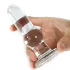 Transparent Szklany Wtyczka Anal 13 * 4 CM Dilator Dilator Dildo G Spot Symbolulator Butt Wtyczki Szklane Dildos Dla Kobiet Buttplug Sex Zabawki Y190716