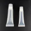 wholesale 10ML Empty Lipstick Tube Lip Balm Soft Hose Makeup Squeeze Sub-bottling Clear Plastic Lip Gloss Container