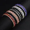 Bridal Bracelets Dazzling Blue Rhinestones Beaded Wedding for Bridal 5 Colors The Great Gatsby Bracelets Girls Party Accessories Cheap