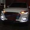 1 Pair For Hyundai IX35 2018 2019 LED Daytime Running Light 12V DRL LED Fog Lamp with yellow signal night blue