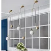 Moderne koperen hanglampen armaturen wit glazen lampenkap opknoping lamp keuken eetkamer decor home verlichting glans E27