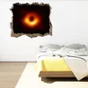 Universum svart hål vägg klistermärke hem dekoration 3d vägg klistermärke starry black hole vortex serie hem dekoration flyttbar vt0043