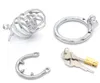 Male Bondage Stainless Steel Chastity Belt Cage Device With Urethral Catheter Spike Ring BDSM Sex Toys 42E