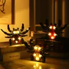 LED Halloween zucca luci pipistrello ragno teschio decorazione lampada led decorazione festa luce notturna 5 stili XD22220