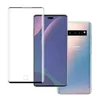 3D Curved Tempered Glass Screen Protector Edge Lim för Samsung Galaxy Note 10 10 Pro Fingerprint Lås upp 100PCS / Lot Retail Package