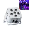 8 ADET Pil Powered LED Küp Par Işık RGBWA UV 6x18W Uplighting Düğün DJS Kablosuz DMX Uplight Par50 Duvar Yıkama DJ Kurulum