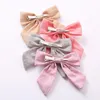 Baby Photo Props 14 Colors Girls Hot Sale Cotton Fabric Bowknot Princess Barrettes Childrens Korean Style Hair Clips For Party