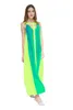 Casual Fahion Chiffon Bright Color Patchwork Casual Dresses STEEVELESS SUNDRESS LOOKE Dress Billiga kvinnor Summer Boho Maxi Dresses T259Q