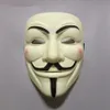 V För Vendetta Mask Man Kvinna Party Dekorationer Masker Full Face Masquerade Masks Movie Props Mardi Gras Skrämmande Skräck Kostym Mask RRA2021